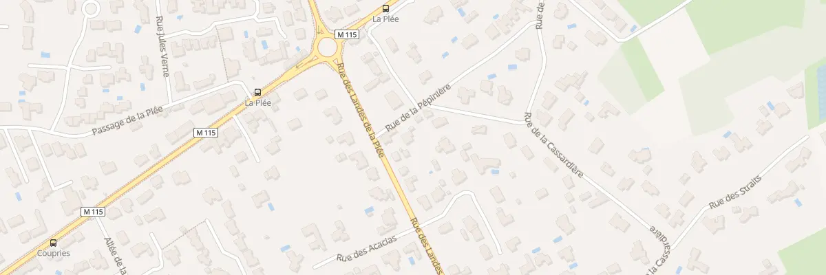 Plan du 339 Rue des Landes de la Plée à Basse-Goulaine