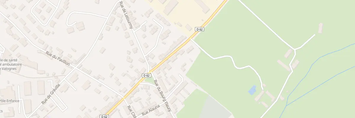Plan du 46 Rue Saint-malo à Valognes