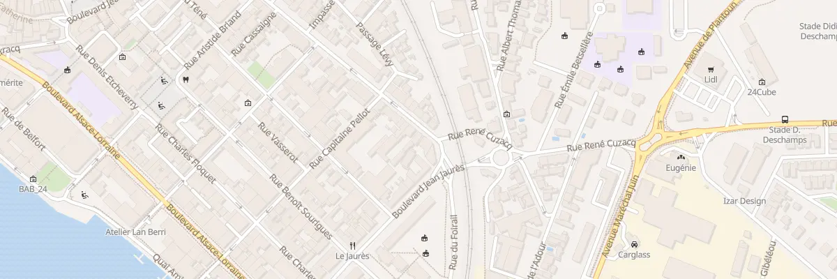 Plan du 54B Rue Daniel Argote à Bayonne