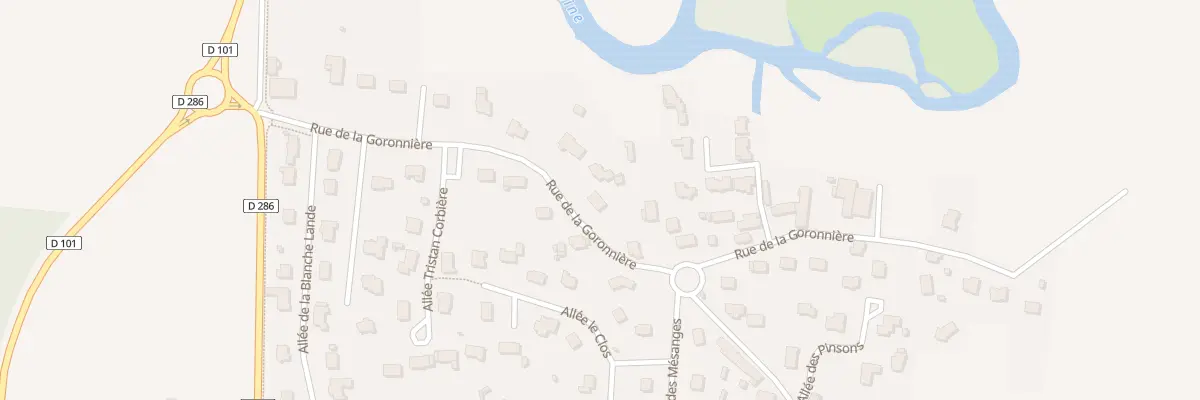 Plan du 13 Rue de la Goronnière à Servon-sur-Vilaine