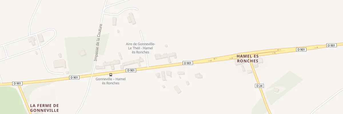 Plan du 23 Rte du Hamel-ès-Ronches à Gonneville-Le Theil