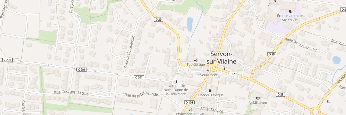 Plan du 3 Rue Laënnec à Servon-sur-Vilaine