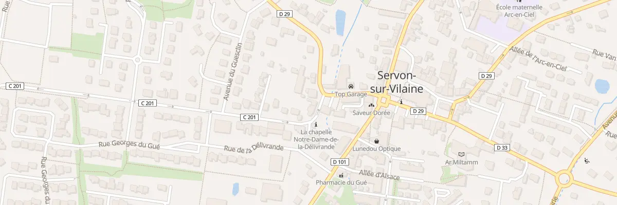 Plan du 2 Rue Joachim du Bellay à Servon-sur-Vilaine