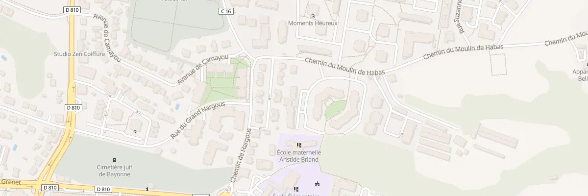 Plan du 6 All de Vicq à Bayonne