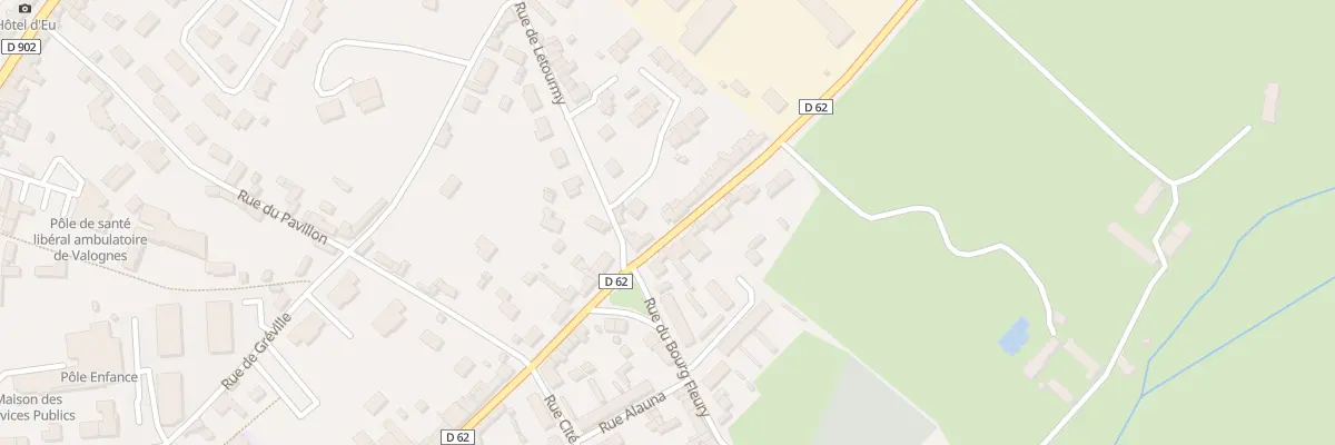Plan du 45 Rue Saint-malo à Valognes