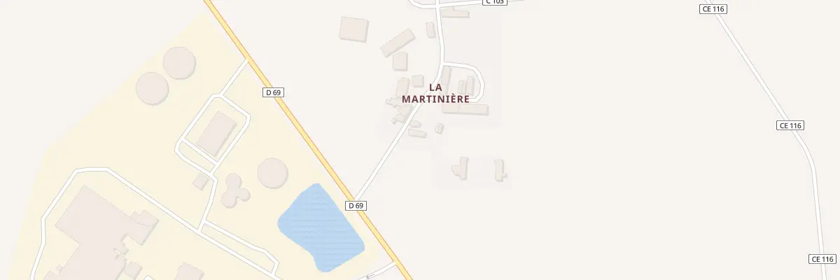 Plan du 2 La Martiniere à Issé