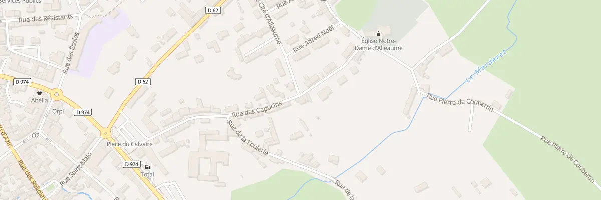 Plan du 30 Rue des Capucins à Valognes