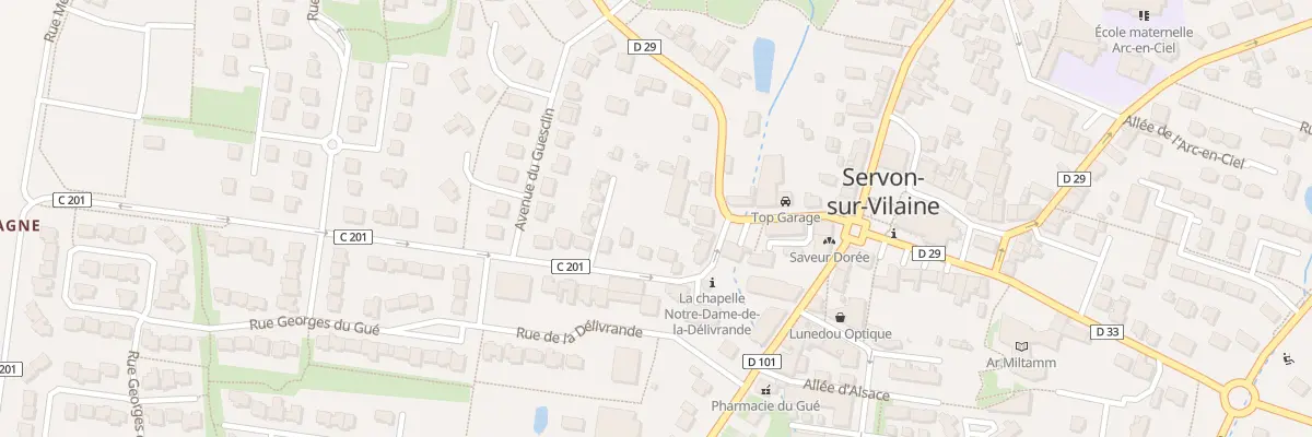 Plan du 6 Rue Joachim du Bellay à Servon-sur-Vilaine