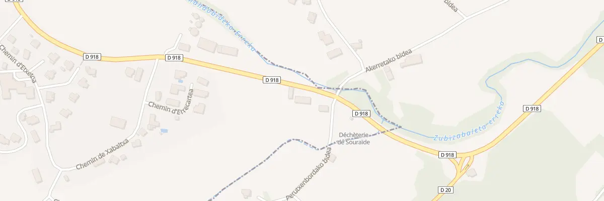 Plan du 930 Rte d’Espelette à Souraïde