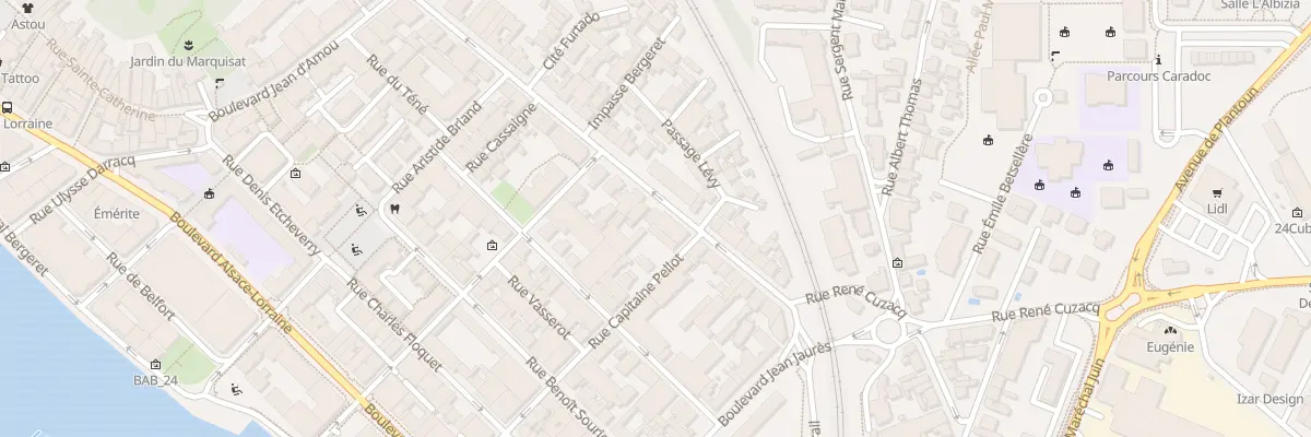 Plan du 38 Rue Daniel Argote à Bayonne