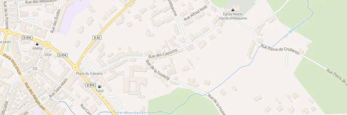 Plan du 24 Rue des Capucins à Valognes