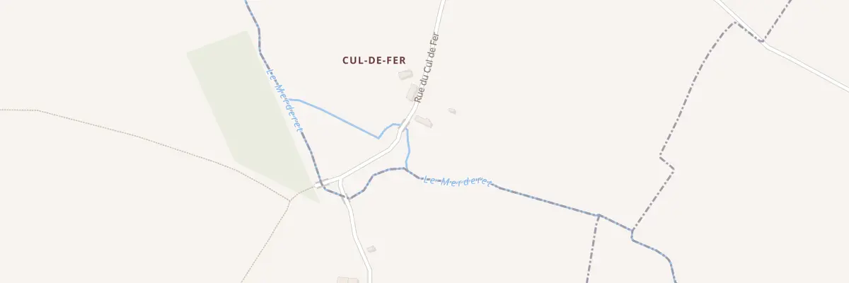 Plan du 1187 Rue du Cul de Fer à Flottemanville