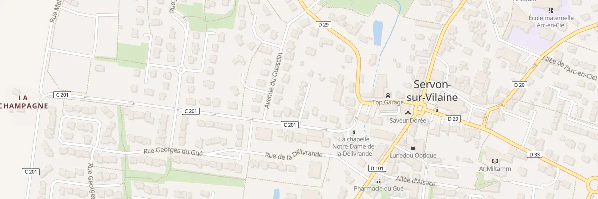 Plan du 12B Rue Joachim du Bellay à Servon-sur-Vilaine