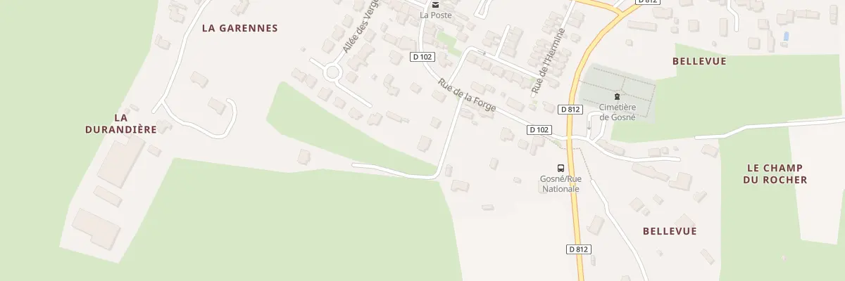 Plan du 6 All de la Garenne à Gosné