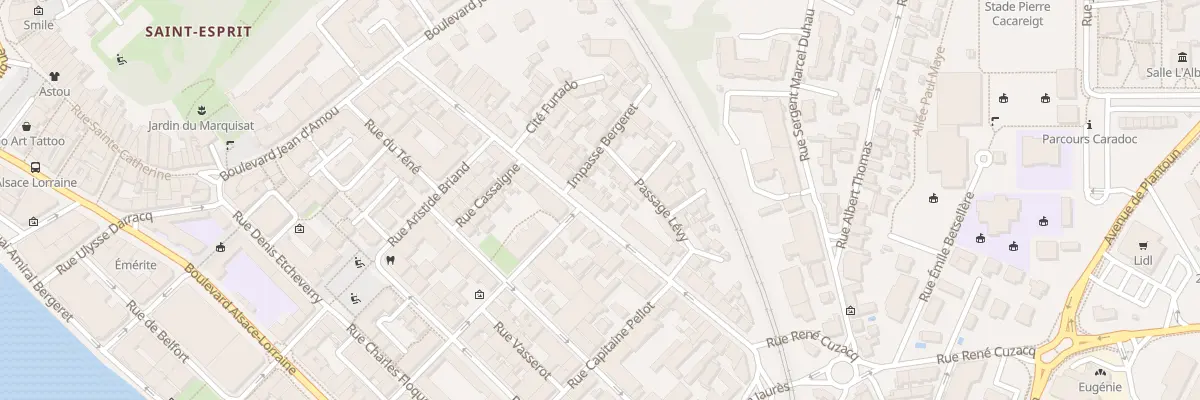 Plan du 33 Rue Daniel Argote à Bayonne