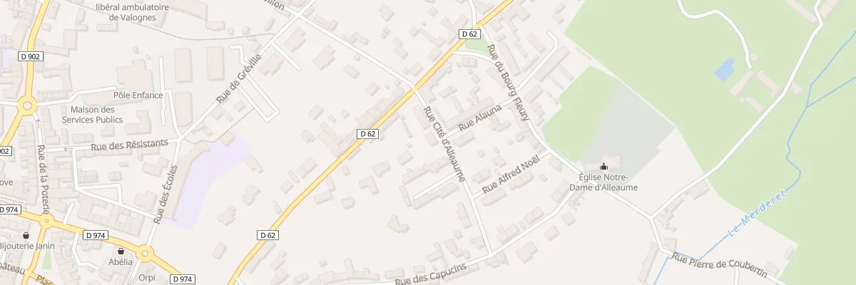 Plan du 21T Rue Cite d’Alleaume à Valognes