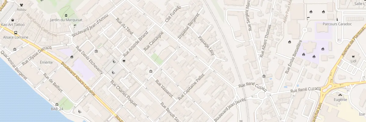 Plan du 22B Rue Gal Bourbaki à Bayonne