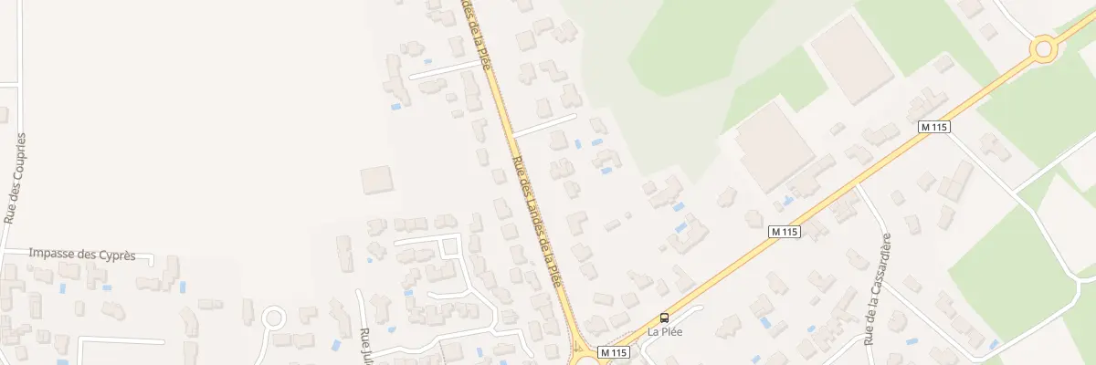 Plan du 305B Rue des Landes de la Plée à Basse-Goulaine