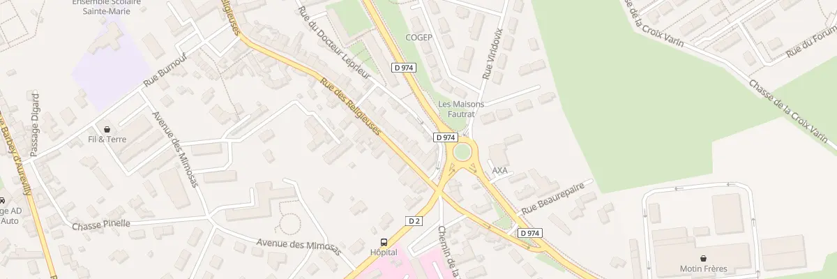 Plan du 95 Rue des Religieuses à Valognes
