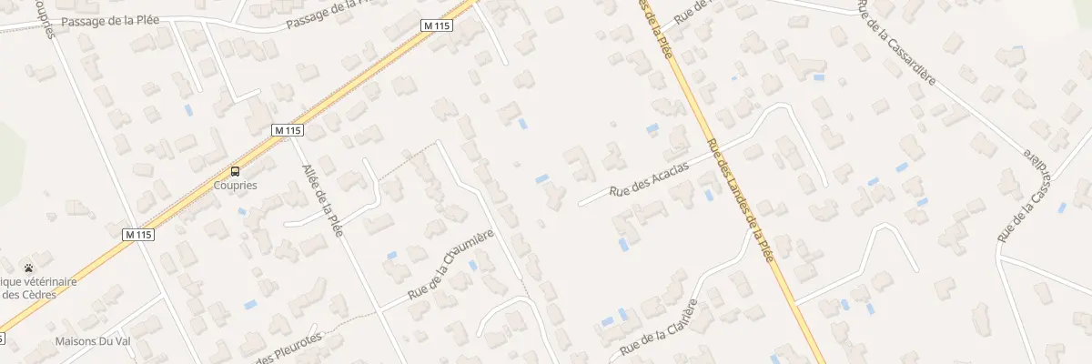 Plan du 6 Rue des Acacias à Basse-Goulaine