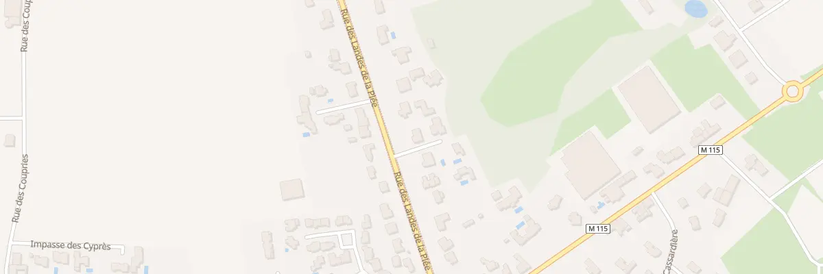 Plan du 303 Rue des Landes de la Plée à Basse-Goulaine