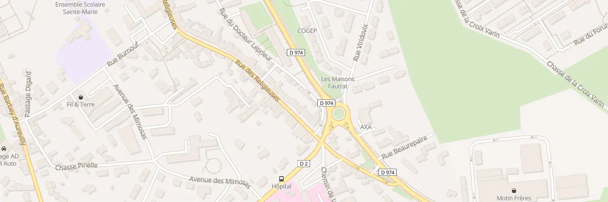 Plan du 93 Rue des Religieuses à Valognes