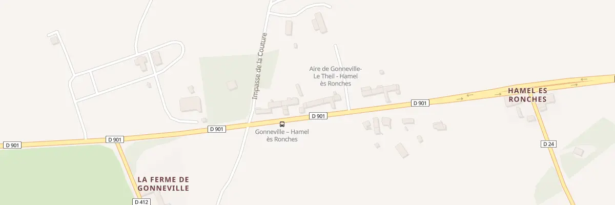 Plan du 9 Rte du Hamel-ès-Ronches à Gonneville-Le Theil