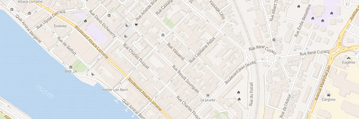 Plan du 10 Rue Vasserot à Bayonne