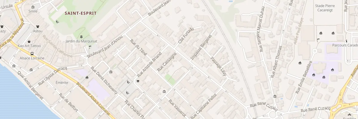 Plan du 20 Rue Daniel Argote à Bayonne