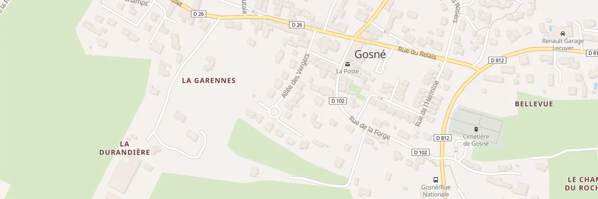 Plan du 2 All des Vergers à Gosné