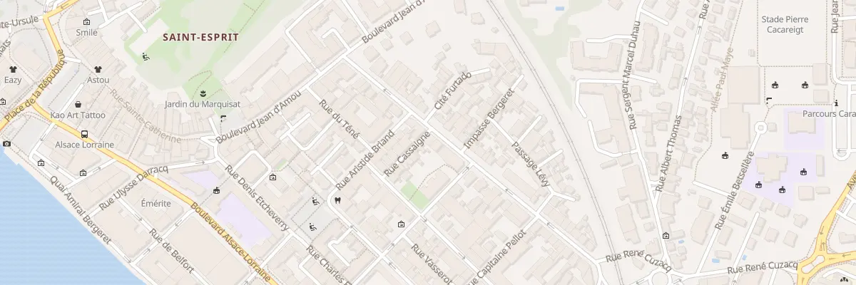 Plan du 18 Rue Daniel Argote à Bayonne