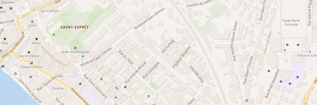 Plan du 19 Rue Daniel Argote à Bayonne