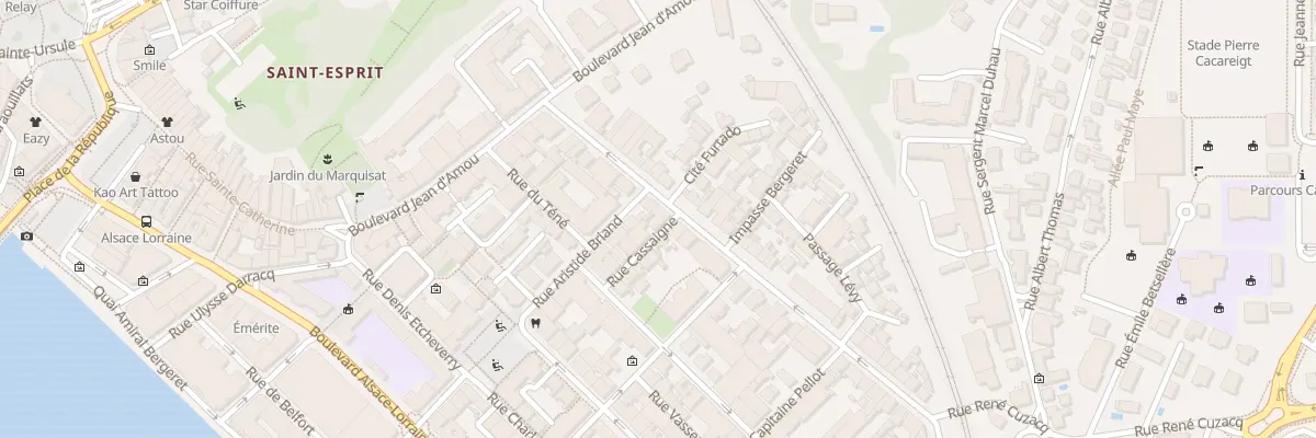 Plan du 16 Rue Daniel Argote à Bayonne