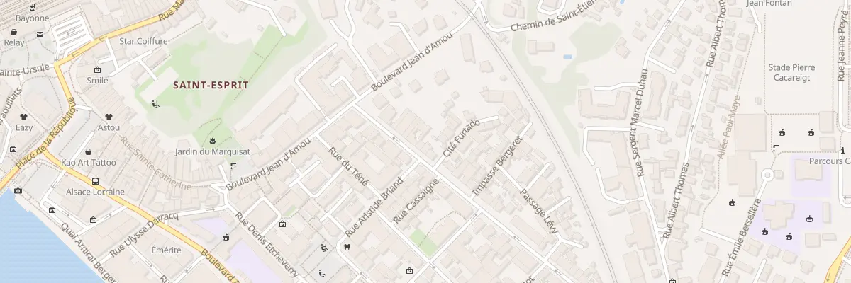 Plan du 15 Rue Daniel Argote à Bayonne