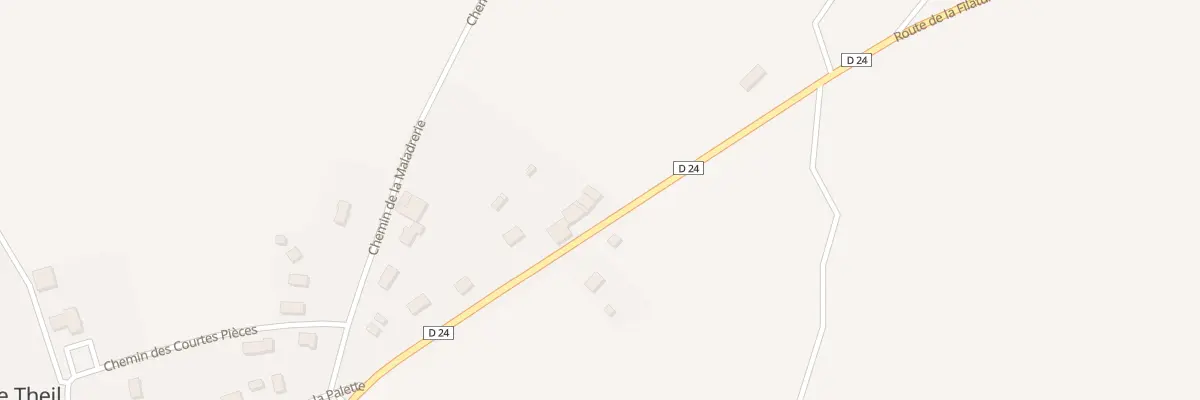 Plan du 9 Rte de Saint Pierre - Le Theil à Gonneville-Le Theil
