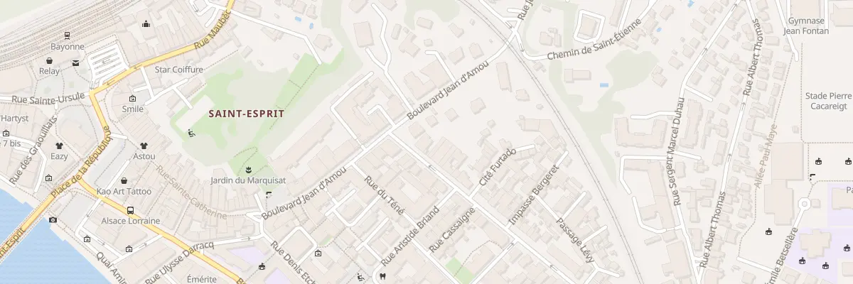 Plan du 5 Rue Daniel Argote à Bayonne