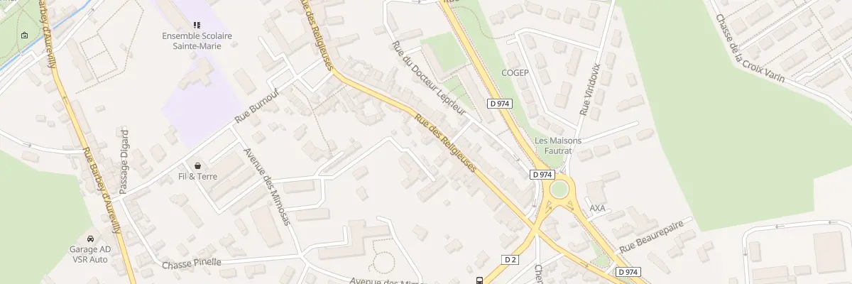 Plan du 64 Rue des Religieuses à Valognes