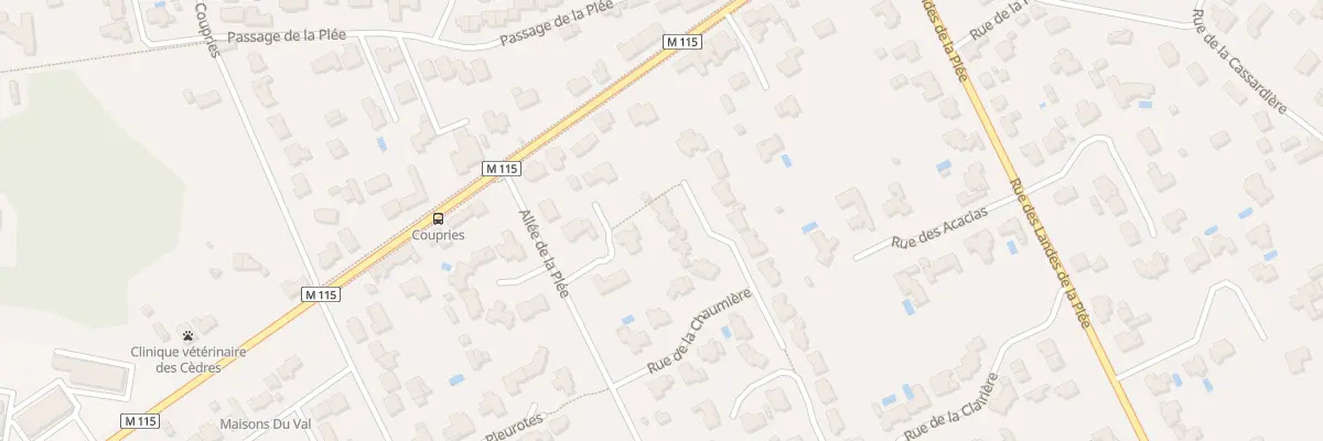 Plan du 11 Rue de la Chaumière à Basse-Goulaine