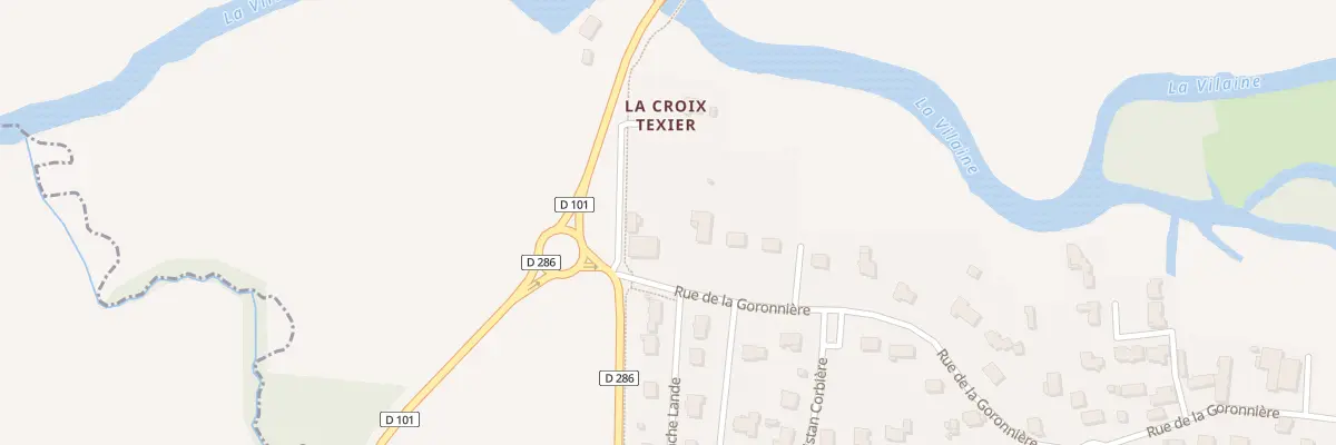 Plan du 1 Rue de la Goronnière à Servon-sur-Vilaine