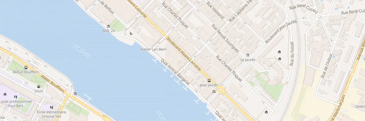 Plan du 56 Bd Alsace-Lorraine à Bayonne