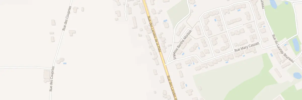 Plan du 280 Rue des Landes de la Plée à Basse-Goulaine