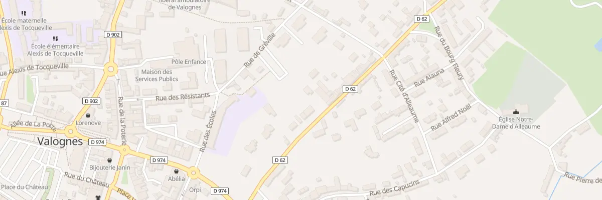 Plan du 23 Rue Saint-malo à Valognes