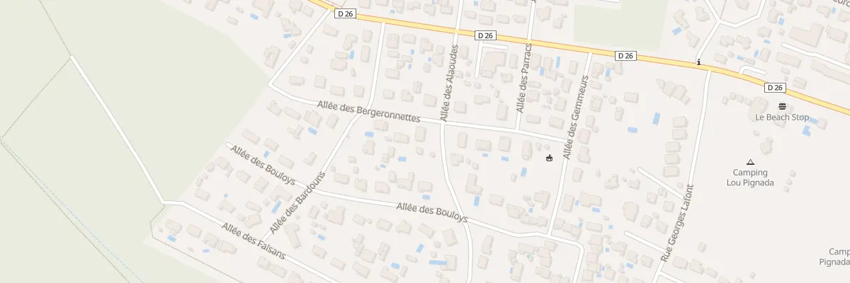 Plan du 261 All des Alaoudes à Ondres
