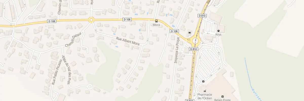 Plan du 5 Rue Albert Mora à Boucau