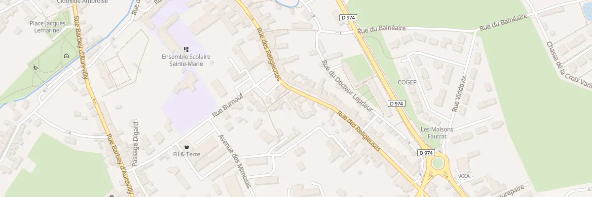 Plan du 50 Rue des Religieuses à Valognes