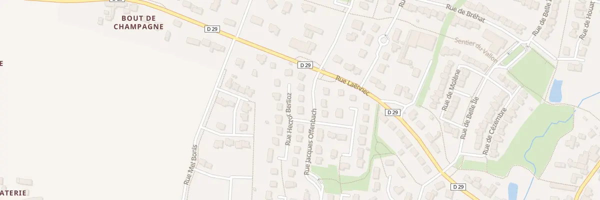 Plan du 25 Rue Jacques Offenbach à Servon-sur-Vilaine