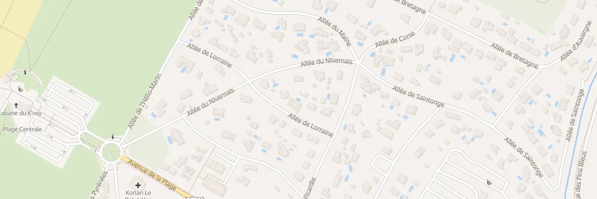 Plan du 14 All de Lorraine à Labenne