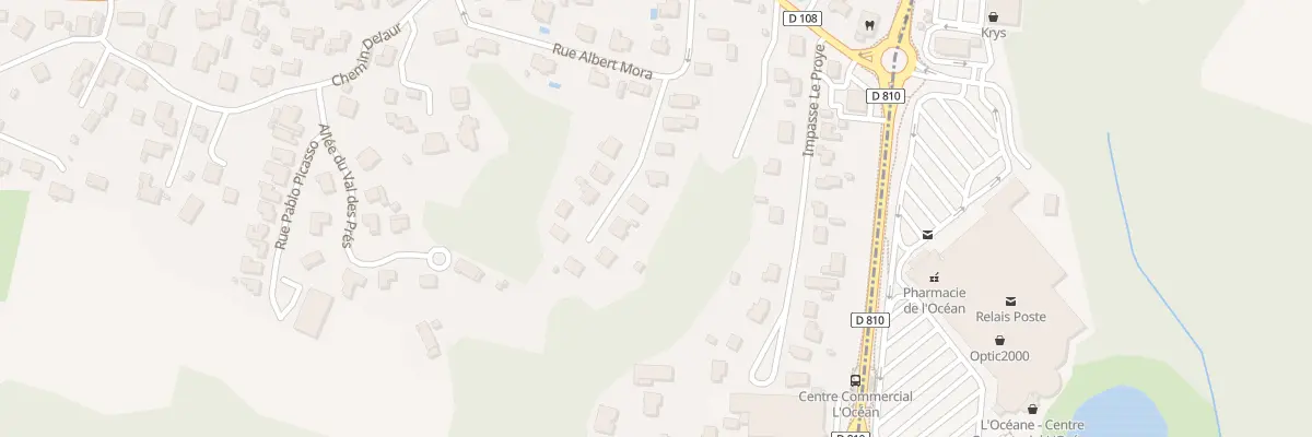 Plan du 13 Rue Albert Mora à Boucau