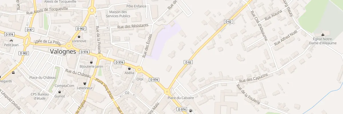 Plan du 17B Rue Saint-malo à Valognes