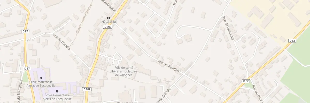 Plan du 13 Rue du Pavillon à Valognes